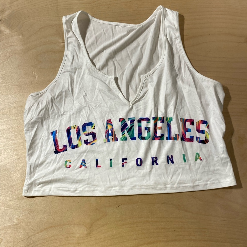 SHEIN Curve 3XL White Crop Top 3XL (GB)